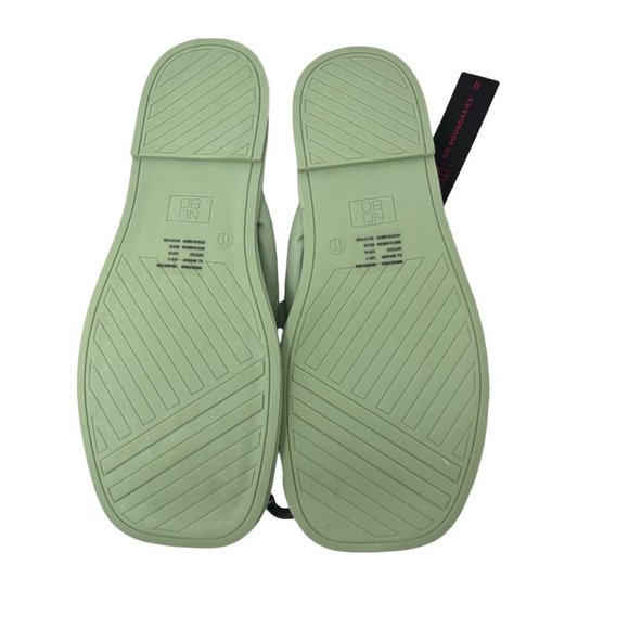 Mint Green Flip Flops women's sandals Puffy Thong shoes No Boundaries - Picture 7 of 7